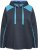 Ulla Popken Waffle Pique Contrast Color Hoodie Navy - Naisten hupparit ja collegepaidat isot koot - 