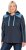 Ulla Popken Waffle Pique Contrast Color Hoodie Navy - Naisten hupparit ja collegepaidat isot koot - 