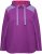 Ulla Popken Waffle Pique Contrast Color Hoodie Dark Purple - Naisten hupparit ja collegepaidat isot koot - 