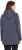 Ulla Popken Lettering GLOWING Hoodie Asphalt Grey - Painetut T-paidat naisille - 