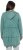 Ulla Popken Tiered Flounce Panel Zip Up Hoodie Green - Naisten hupparit ja collegepaidat isot koot - 