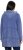 Ulla Popken Tiered Flounce Panel Zip Up Hoodie Atlantic Blue - Naisten hupparit ja collegepaidat isot koot - 