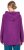 Ulla Popken Fleece Sweatshirt Hoodie Aubergine - Naisten hupparit ja collegepaidat isot koot - 