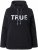 Ulla Popken TRUE Lettering Hoodie Black - Naisten hupparit ja collegepaidat isot koot - 