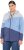 Ulla Popken Color Block Fleece-Lined Hoodie Atlantic Blue - Naisten hupparit ja collegepaidat isot koot - 