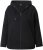Ulla Popken Eyelet Embroidered Zip-Up Hoodie Black - Naisten hupparit ja collegepaidat isot koot - 