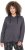Ulla Popken Snake Detail Zip-Up Hoodie Graphite Grey - Naisten hupparit ja collegepaidat isot koot - 