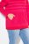 Ulla Popken Oversized Striped Long Sleeve Hoodie Lychee - Naisten hupparit ja collegepaidat isot koot - Mukavat collegepaidat, huput ja neuleet