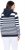 Ulla Popken Oversized Striped Long Sleeve Hoodie Ink Blue - Hupparit ja collegepaidat - 