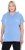 Ulla Popken Quick Drying Short Sleeve Hoodie Light Blue - Naisten hupparit ja collegepaidat isot koot - 