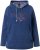 Ulla Popken Perfect Flow Embroidered Hoodie Indigo Denim - Naisten hupparit ja collegepaidat isot koot - 