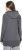 Ulla Popken Decorative Seam Zip-Up Hoodie Graphite Grey - Naisten hupparit ja collegepaidat isot koot - 
