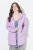 Ulla Popken Decorative Seam Zip-Up Hoodie Lavender - Naisten hupparit ja collegepaidat isot koot - Mukavat collegepaidat, huput ja neuleet