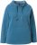 Ulla Popken Rhinestone Drawstring Moon Wash Hoodie Teal - Naisten hupparit ja collegepaidat isot koot - 