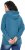 Ulla Popken Rhinestone Drawstring Moon Wash Hoodie Teal - Naisten hupparit ja collegepaidat isot koot - 