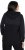Ulla Popken Mixed Texture Button Down Hoodie Black - Naisten hupparit ja collegepaidat isot koot - 