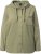 Ulla Popken Mixed Texture Button Down Hoodie Pond Green - Naisten hupparit ja collegepaidat isot koot - 