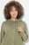 Ulla Popken Mixed Texture Button Down Hoodie Pond Green - Naisten hupparit ja collegepaidat isot koot - Mukavat collegepaidat, huput ja neuleet