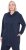 Ulla Popken Contrast Piping Zip-Up Hoodie Navy - Naisten hupparit ja collegepaidat isot koot - 