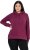 Ulla Popken Relaxed Fit Long Sleeve Hoodie Dark Berry - Naisten hupparit ja collegepaidat isot koot - 