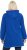 Ulla Popken Color Block Fleece Hoodie Denim Blue - Naisten hupparit ja collegepaidat isot koot - 