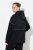 Ulla Popken Mix Fabric Reflective Trim Zip Hoodie Black - Naisten hupparit ja collegepaidat isot koot - Mukavat collegepaidat, huput ja neuleet