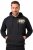 JP1880 Hoodie Breast Print Instinct Black - Hupparit ja collegepaidat - Miesten hupparit ja collegepaidat isot koot