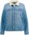 Ulla Popken Teddy Fleece Lined Denim Jacket Blue Denim - Takit - 