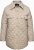 Ulla Popken Quilted Water Repellent Shirt Jacket Medium Grey - Takit - 