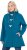 Ulla Popken HYPRAR Water-Repellent Softshell Jacket Teal - Takit - 