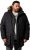 Men Plus Parka With Fur Hood Black - Takit - Miesten Takit, isot koot – 2XL – 12XL