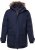 Men Plus Parka With Fur Hood Navy - Takit - Miesten Takit, isot koot – 2XL – 12XL
