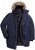 Men Plus Parka With Fur Hood Navy - Takit - Miesten Takit, isot koot – 2XL – 12XL