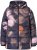 Ulla Popken HYPRAR Water-Repellent Allover Print Jacket Black - Takit - 