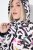 Ulla Popken HYPRAR Water-Repellent Allover Print Jacket Pale Beige - Takit - Naisten takit plus-koossa