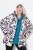 Ulla Popken HYPRAR Water-Repellent Allover Print Jacket Pale Beige - Takit - Naisten takit plus-koossa