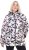 Ulla Popken HYPRAR Water-Repellent Allover Print Jacket Pale Beige - Takit - 
