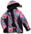 Ulla Popken HYPRAR Graphic Stripe Fully Lined Ski Jacket Teal - Takit - 