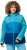 Ulla Popken HYPRAR Colorblock Fully Lined Ski Jacket Bright Turquoise - Takit - 