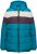 Ulla Popken HYPRAR Striped Triple Function Fully Lined Quilted Jacket Dark Petrol - Takit - 