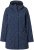 Ulla Popken Raindrop Print Longline Waterproof Jacket Navy - Takit - 