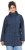 Ulla Popken Raindrop Print Longline Waterproof Jacket Navy - Takit - 
