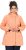 Ulla Popken Raindrop Print Longline Waterproof Jacket Mandarin - Takit - 