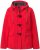 Ulla Popken HYPRAR Toggle Button Microfleece Lined Jacket Salsa Red - Takit - 