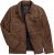JP1880 Leather Jacket Nubuck Shirt Collar Brown - Takit - Miesten Takit, isot koot – 2XL – 12XL