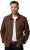 JP1880 Leather Jacket Nubuck Shirt Collar Brown - Takit - Miesten Takit, isot koot – 2XL – 12XL