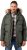JP1880 Quilted Parka Lightweight and Warm with Faux Fur Hood Dark Green - Takit - Miesten Takit, isot koot – 2XL – 12XL