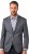 JP1880 Jacket Business Donegal Graphite Grey - Takit - Miesten Takit, isot koot – 2XL – 12XL