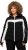 Ulla Popken HYPRAR Chevron Stripe Triple Function Quilted Fully Lined Ski Jacket Black - Takit - 