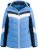 Ulla Popken HYPRAR Chevron Stripe Triple Function Quilted Fully Lined Ski Jacket Pastel Petrol - Takit - 